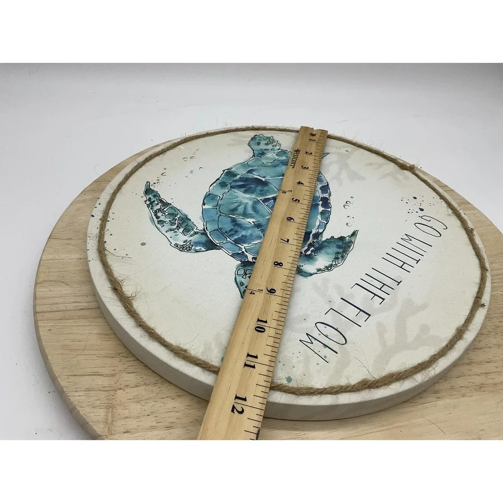 Hobby Lobby Sea Turtle Wall Plaque Medium Go With The Flow Blue Beach Decor